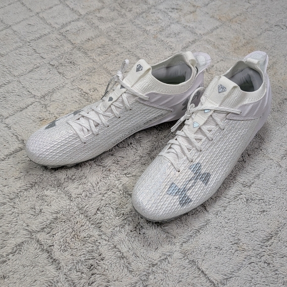 Under Armour Blur 2 MC VVS Football Cleats White Metallic Mens 14 3027309-100 main image 4